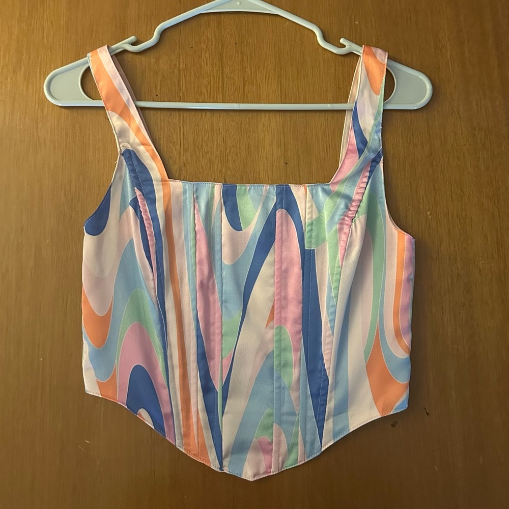 Colorful Corset Top